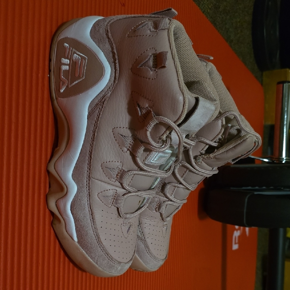 Pink High-Top Sneakers
